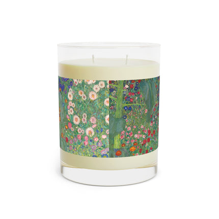 Farm Garden with Sunflowers by Gustav Klimt Scented Candle
