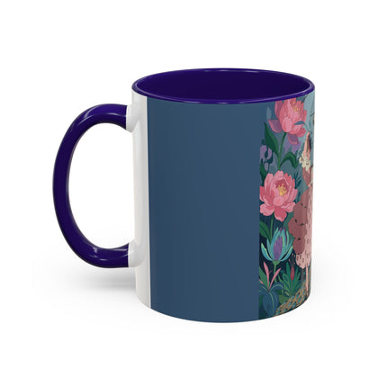 The Ladies And The Enchanted Macaw Colorful Mugs – Art Deco Botanical Elegance