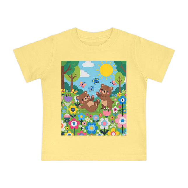 Woodland Bear Cubs at Play Baby T-Shirt – A Forest Full of Joy