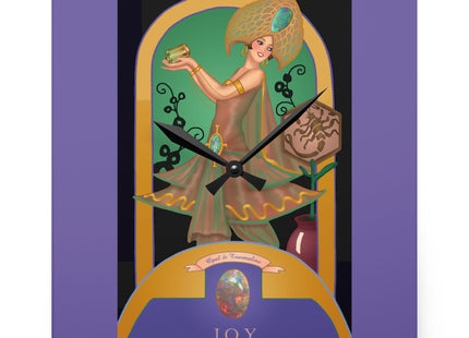 October & Opal, Tourmaline Zodiac Acrylic Wall Clock