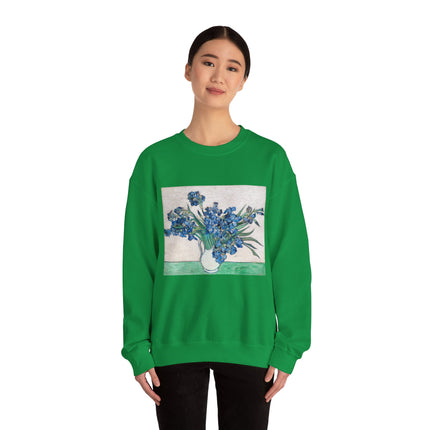 Irises by Vincent Van Gogh Heavy Blend™ Crewneck Sweatshirt