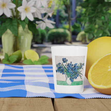 Irises by Vincent Van Gogh Ceramic Shot Glass