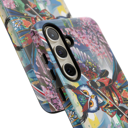 Cyberpunk Samurai Owl Phone Cases
