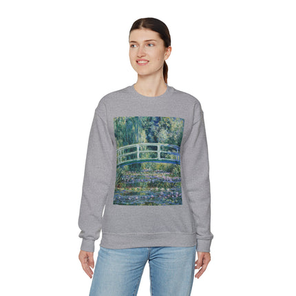 Water Lilies and Japanese Bridge by Claude Monet Heavy Blend™ Crewneck Sweatshirt