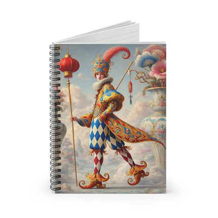 The Ornamental Jester Spiral Notebook - Ruled Line