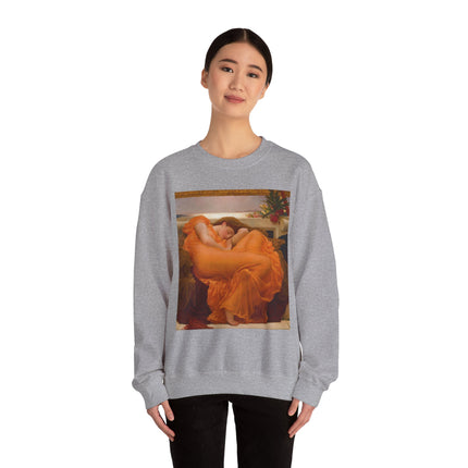 Flaming June by Frederic Leighton Heavy Blend™ Crewneck Sweatshirt