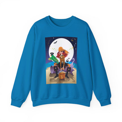 Moonlit Pirate Halloween Unisex Heavy Blend™ Crewneck Sweatshirt