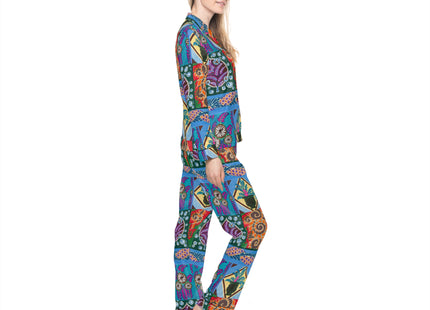 Floral Design by Emile-Alain Séguy Women's Satin Pajamas (AOP)