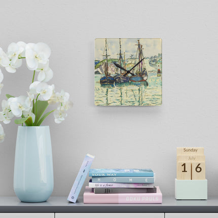 Le Trieux Paul Signac Acrylic Wall Clock, Round and Square