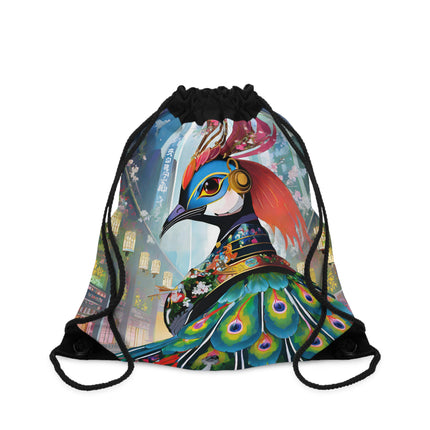 Techno Plumes Drawstring Bag