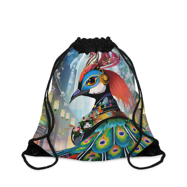 Techno Plumes Drawstring Bag