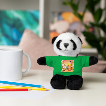 Whimsical Springtime Exchange Stuffed Animals with Tee