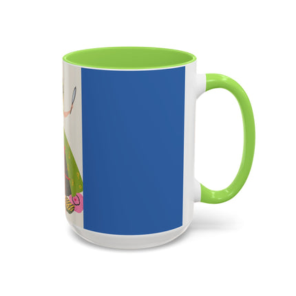 Lady with the Golden Fish Colorful Mugs – Whimsical Fashion & Playful Fantasy