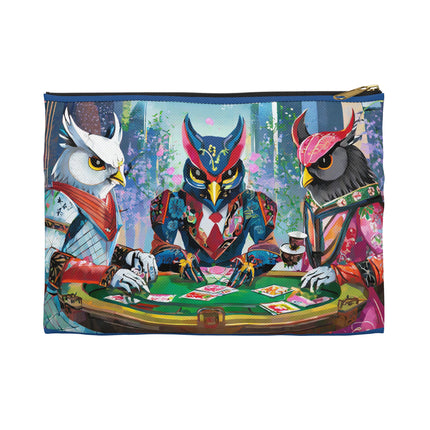 Cyberpunk Owl & Raven Pencil Case