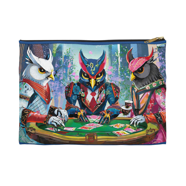 Cyberpunk Owl & Raven Pencil Case