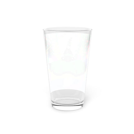 🎄🎁 The Emerald Christmas Belle Pint Glass – Colorful Holiday Fashion Fantasy