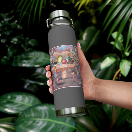 A Fairy's Whimsical Tea Party Copper Vacuum Insulated Bottle, 22 oz