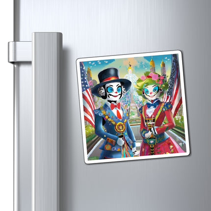Cyber Punk Robots Magnets (3 Sizes)
