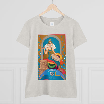 April & Diamond (from the Gem Series) by Sofia Chiostri Women's Midweight Cotton Tee