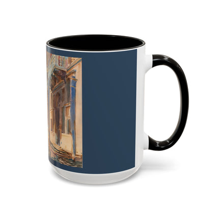Gondola Moorings on the Grand Canal by John Singer Sargent Colorful Mugs (11oz, 15oz)