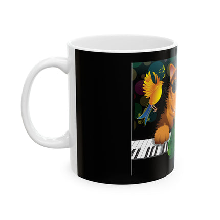 Jazz Cat Jam 11 oz Ceramic Mug