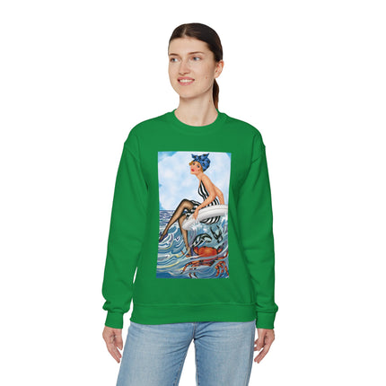 Playful Waves and Fashion Follies Heavy Blend™ Crewneck Sweatshirt