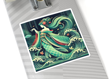 Mermaid Queen Rising from the Deep Kiss-Cut Stickers (4 Sizes)