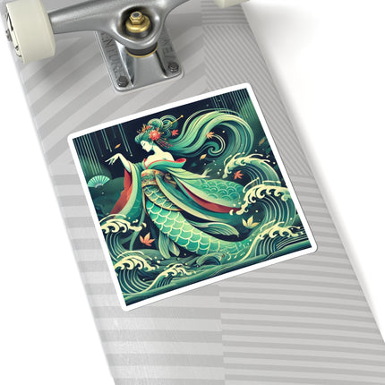 Mermaid Queen Rising from the Deep Kiss-Cut Stickers (4 Sizes)