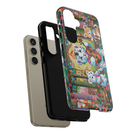 Melodies of the Snow Lion Cub Phone Cases