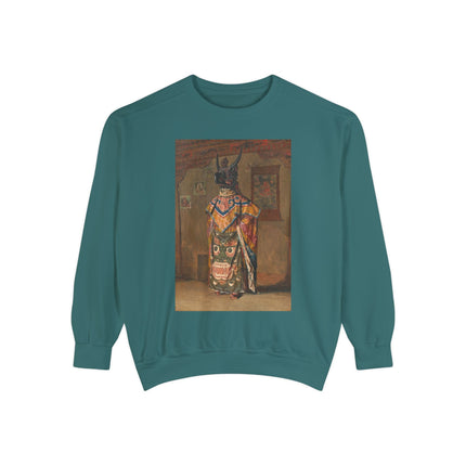 A Buddhist Lama by Vasily Vereshchagin Garment-Dyed Sweatshirt
