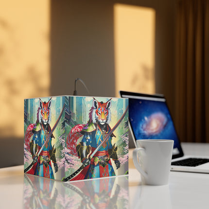 Cyberpunk Samurai Light Cube Lamp