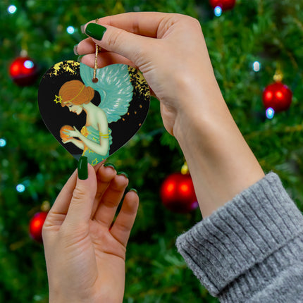 Twilight Angel Ceramic Ornament, 4 Shapes