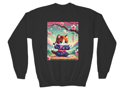 Samurai Kitten Youth Crewneck Sweatshirt