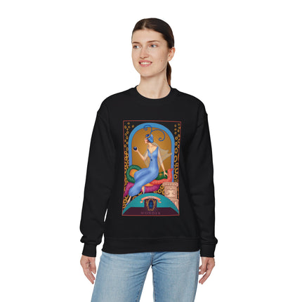 September & Sapphire (from the Gem Series) by Sofia Chiostri Heavy Blend™ Crewneck Sweatshirt