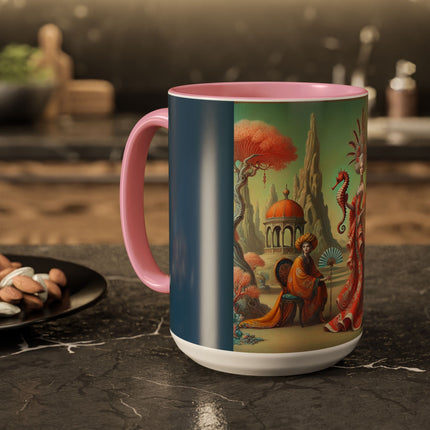 The Seahorse Court Colorful Mugs (11oz, 15oz)