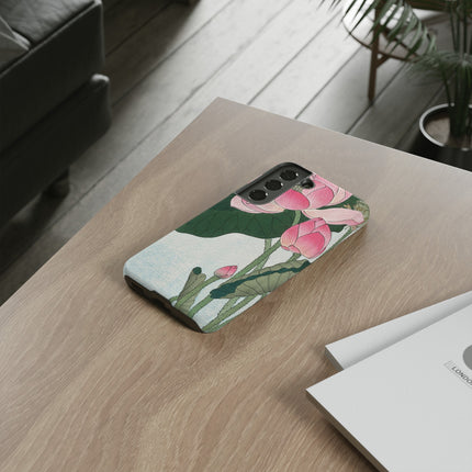 Blooming Lotus Flowers by Ohara Koson Phone Cases