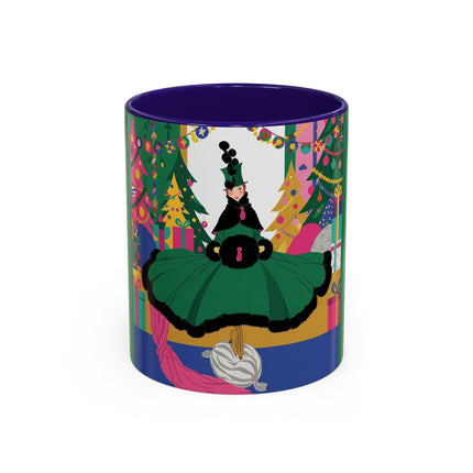 🎄🎁 The Emerald Christmas Belle Colorful Mug – Colorful Holiday Fashion Fantasy