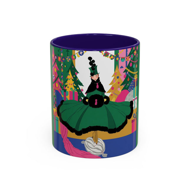 🎄🎁 The Emerald Christmas Belle Colorful Mug – Colorful Holiday Fashion Fantasy