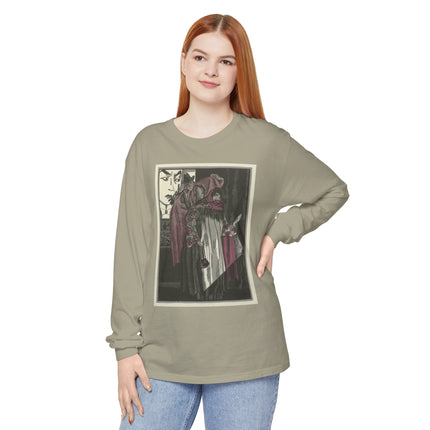 L’écran by Fernand Siméon Garment-dyed Long Sleeve T-Shirt