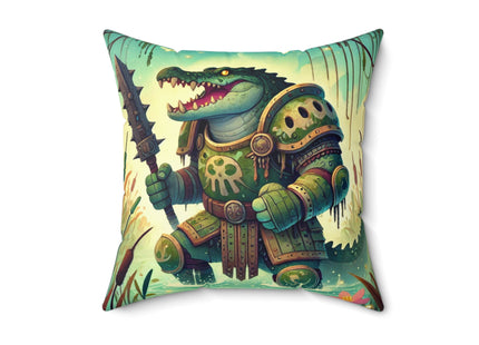 Swamp Tyrant Spun Polyester Square Pillow