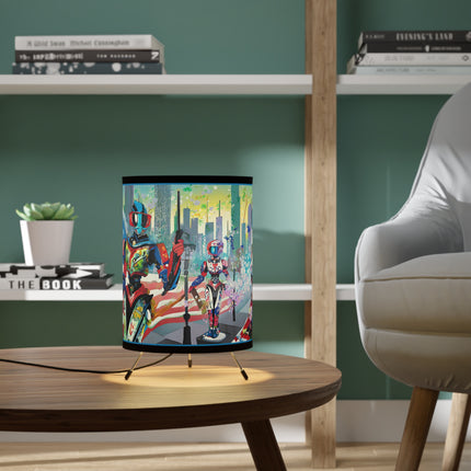 High Fashion Cyberpunk CIA Robots Tripod Lamp