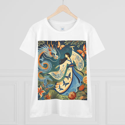 Fairy Waltz in the Butterfly Garden Cotton Tee