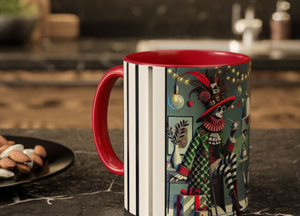 Whimsical Christmas Tea Party Colorful Mugs (11oz, 15oz)