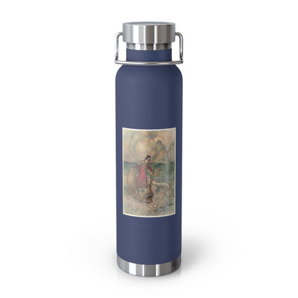 Rita Rides on the Dolphin by Warwick Goble Copper Vacuum Insulated Bottle, 22oz