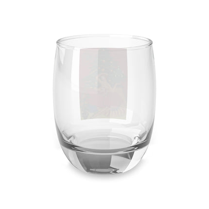 Art Deco Christmas Enchantment Whiskey Glass
