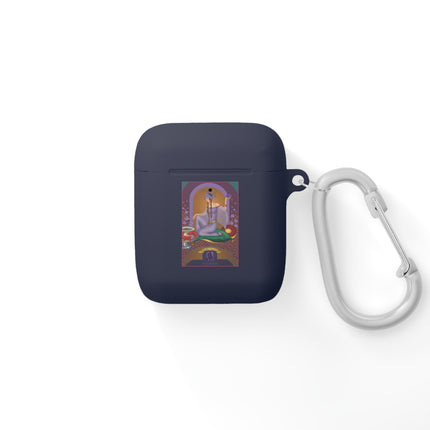 February & Amethyst AirPods Case — Gem Series by Sofia Chiostri