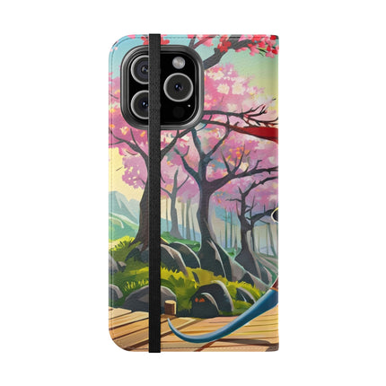 🐀⚔️ Cyber Samurai Rat Flip Case – Neon Discipline & Futuristic Skill