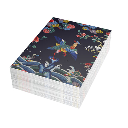 Rank Badge with Mandarin Postcards (envelopes included) - Bundles of 10, 30, 50 Pieces