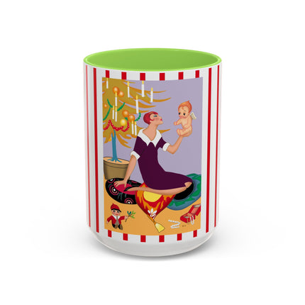 Art Deco Christmas Colorful Mugs (11oz, 15oz)