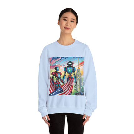 High Fashion Cyberpunk CIA Robots Unisex Heavy Blend™ Crewneck Sweatshirt